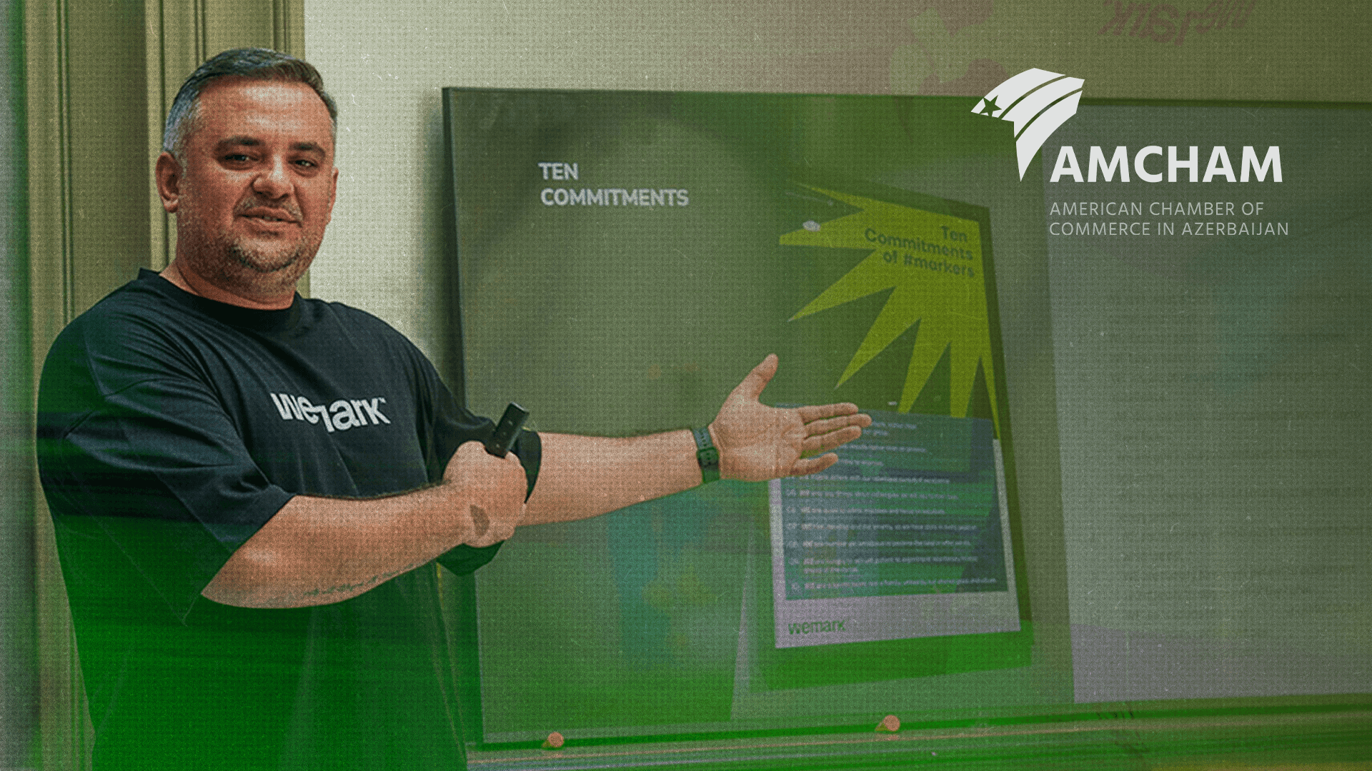 Wemark-ın CEO-su Vüqar Mehdiyev AmCham Azərbaycan-da Wemark fəlsəfəsini paylaşdı